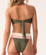 PQ Swim Women's Olive Banded Bikini Bottom detail view