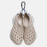 Kane Men's Revive Shoes Oatmeal/Whisper Speckle angled view with carabiner
