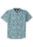 Vissla Men's Jungalo Hybrid Eco Short Sleeve Shirt in Maui Blue detail view