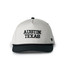 The Burlebo Austin Texas Snapback Hat in White and Black