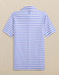 Southern Tide Boys' Driver Waterway Stripe Performance Polo in Ocean Channel front view