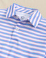 Southern Tide Boys' Driver Waterway Stripe Performance Polo in Ocean Channel back view