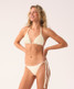 PQ Swim Women's Mila Tie Side Bikini Bottom cream back view