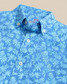 Southern Tide Boys' Pineapple Parade Coastal Breeze Sport Shirt in Blue Stream front view