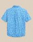 Southern Tide Boys' Pineapple Parade Coastal Breeze Sport Shirt in Blue Stream back view