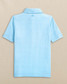 Southern Tide Boys' Driver Paradise Shores Printed Performance Polo in Tropical Breeze Blue front view