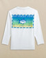 Southern Tide Boys' Original Skipjack Mahi Long Sleeve Performance T-Shirt in White detail view