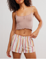 Free People Women's Day to Day Mini Boxers in Tea Combo