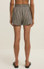 Z Supply Women's The Perfect Linen Striped Shorts in Black