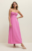 Z Supply Women's Granada Airy Gauze Maxi Dress in Spanish Rose full body