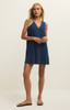 Z Supply Women's Solace Jersey Denim Mini Dress in Indigo