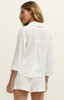 Z Supply Helena Airy Gauze Top White back