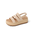Reef Women's Water Vista Higher 2 Platform Sandals Cream top view