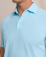 Southern Tide Men's Coastal Breeze Performance Polo in Tropical Breeze Blue side view