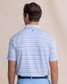 Southern Tide Men's Driver Wild Winds Stripe Polo in Blue Stream