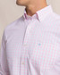 Southern Tide Men's Precheck Plaid Coastal Breeze® Sport Shirt in Orchid Pink