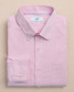 Southern Tide Men's Screen Porch Plaid Charleston Sport Shirt in Sea Pink detail view