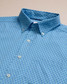 Southern Tide Men's Flower Garden Coastal Breeze Short Sleeve Sport Shirt Tropical Breeze Blue back view