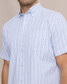 Southern Tide Men's Marina Seersucker Sport Shirt in Tropical Breeze Blue