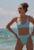 Free People Women's Farrah Lurex Crop Bikini Top in Tropical Breeze back view