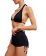 free-est by Free People Women's Ginny Cinch Swim Shortie in Black
