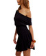 Free People Scorching Hot Mini Dress Black detail view
