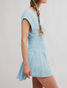 Free People Scorching Hot Mini Dress Starlight Blue front view