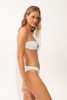 Rio de Sol Women's Linea Dora Bandeau Bikini Top in White back view