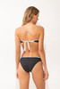 Rio de Sol Women's Linea Dora Bandeau Bikini Top in White reversible view