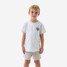 Burlebo Boys' Camo Mallard Duck Tee in Heather Grey front view