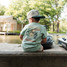 Burlebo Boys' Field Companion Tee Heather Sage side view