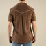 Sendero Provisions Co. Men's Cantina Terry Polo Light Brown detail