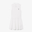 Lacoste Women's Ultra Dry Stretch Tennis Dress in White full length