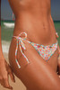 Rio de Sol Women's Ditsy Frufru Bikini Bottoms floral print flat lay