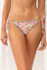 Rio de Sol Women's Ditsy Frufru Bikini Bottoms floral print ruffle detail