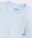 Vineyard Vines Boys' Sunset Regatta Scene Short-Sleeve Pocket Tee in Rocks Blue