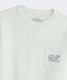 Vineyard Vines Boys' Pirate Map Whale Short-Sleeve Pocket Tee in Aqua Glass detail view