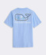 Vineyard Vines Boys' FL Keys Whale Short-Sleeve Pocket Tee in Serenity Blue