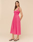 Bella Dahl Women's Knit Combo Dress in Spiced Hibiscus