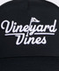 Vineyard Vines Golf Logo Hi-Pro Performance Trucker Hat in Jet Black
