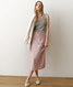 Marine Layer Women's Avery Hemp Midi Skirt Bouquet back view