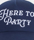Vineyard Vines Here To Party Hi-Pro Trucker Hat Blue Blazer side