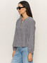 Sanctuary Women's Perfect Gingham Blouse Top front view
