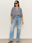 Sanctuary Women's Perfect Gingham Blouse Top back view