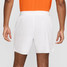 The Nike Men's Court Advantage Dri-FIT 6 inch Tennis Shorts in White