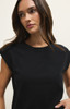 Z Supply Women's Camino Cotton Jersey Top in Black