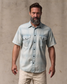 Filson Men's Lightweight Alaskan Guide Shirt Indigo Plaid back view