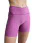BVeyond Yoga Women's Spacedye Keep Pace 3" Mid-Rise Shorts in Fun Fuchsia Heather