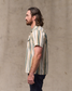 Filson Men's Chambray Camp Shirt Natural Khaki detail view