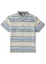 The Vissla Men's South Bound Eco Short Sleeve Shirt in Pool Blue